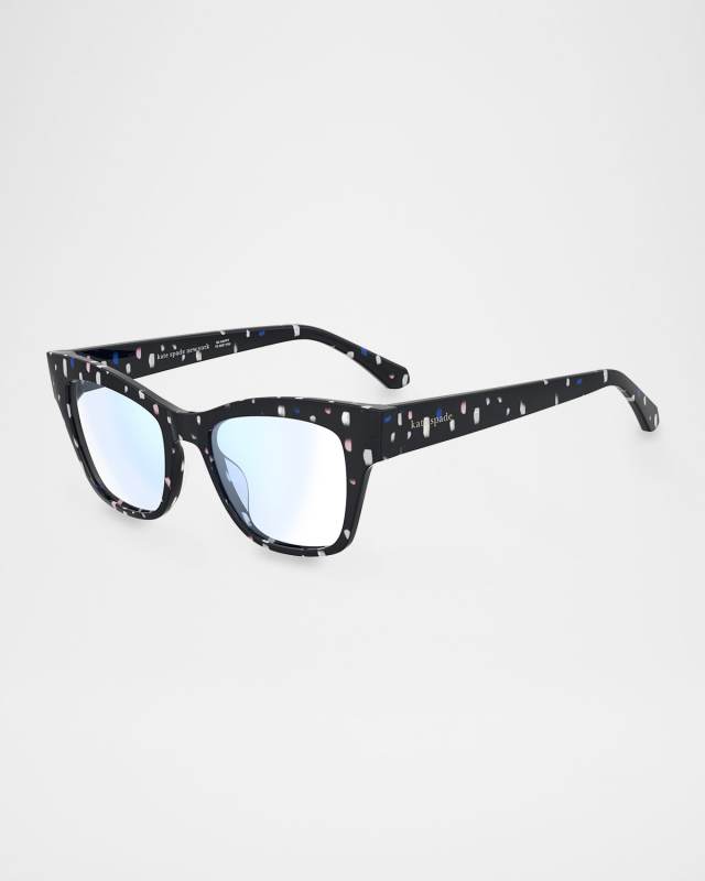 myno cat eye blue block reading glasses